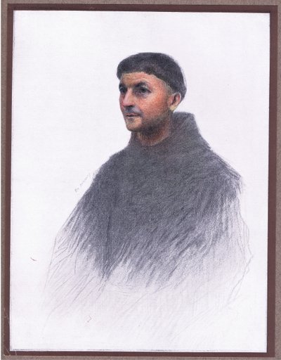 Um frade, 1919 de Eugene Burnand