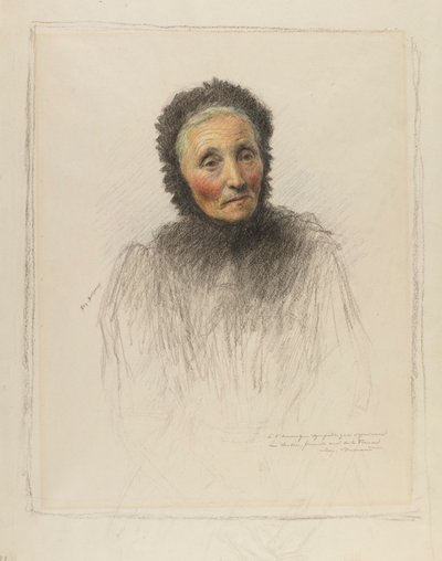 Mulher idosa de Eugene Burnand