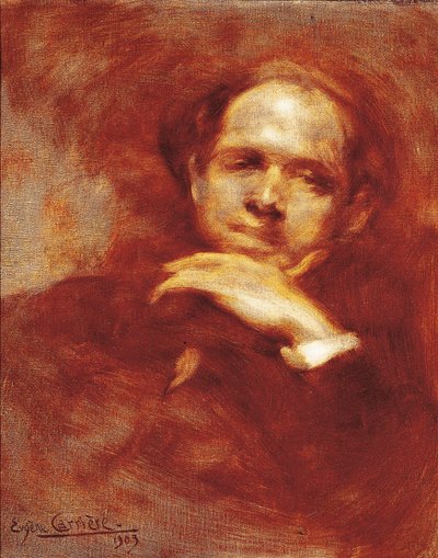Retrato de Pau Casals, violoncelista, maestro e compositor espanhol (1876-1973) 1903 (óleo sobre tela) de Eugène Carrière