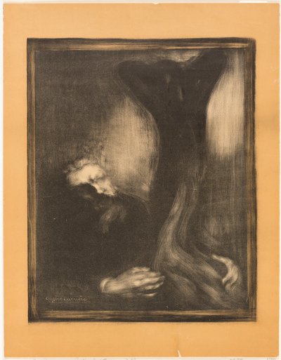 Rodin esculpindo de Eugène Carrière