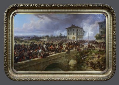 A Guarda Imperial na Pont de Magenta, 4 de Junho de 1859 de Eugene Charpentier
