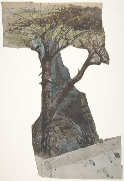 Projeto para um cenário na Ópera, Paris, 1830-90. de Eugene Ciceri