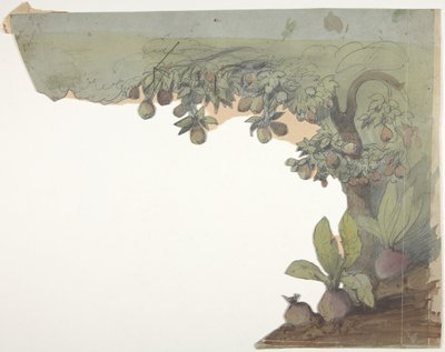 Projeto para um cenário na Ópera, Paris, 1830-90. de Eugene Ciceri