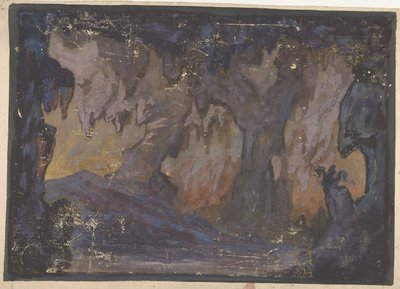 Projeto para um cenário na Ópera, Paris, 1830-90. de Eugene Ciceri
