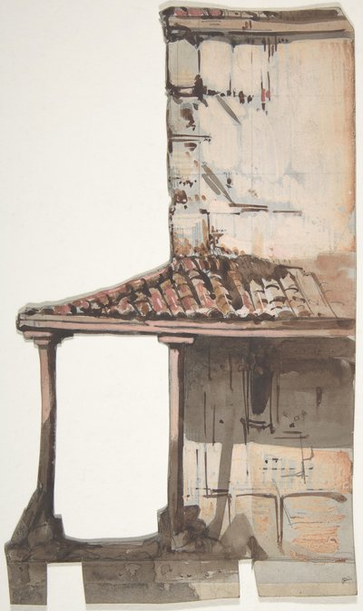Projeto para um cenário na Ópera, Paris, 1830-90. de Eugene Ciceri