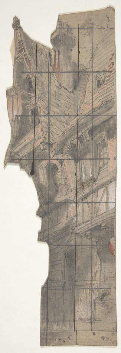 Projeto para um cenário na Ópera, Paris, 1830-90. de Eugene Ciceri