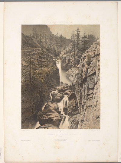 Zicht op de Bérard-waterval
Vista geral da queda de água de Bérard (título sobre o objecto)
Gezichten em Zwitserland, Savoye en Tirol (título da série)
Suíça, Sabóia e Tirol (título da série sobre o objecto) de Eugene Ciceri