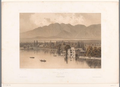 Vista das margens do Lago Thuner
Bords du Lac de Thun (título sobre o objecto)
Vistas da Suíça, Sabóia e Tirol (título da série)
La Suisse, la Savoie et le Tyrol (título da série sobre o objecto) de Eugene Ciceri