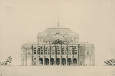França, Paris, Projetos apresentados por Viollet le Duc em concurso para a construção da nova casa de ópera de Paris de Eugene Emmanuel Viollet-le-Duc