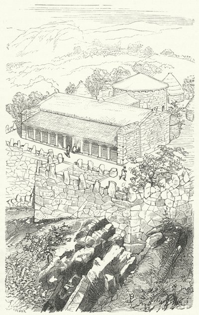 Casa de um nobre daselasgiano de Eugene Emmanuel after Viollet le Duc