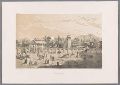 Meidan i Shah, a praça real em Teerã Meïdân-i-Châh place royale a Téhéran (título do objeto) Paisagens persas (título da série) Perse moderna (título da série) de Eugene Flandin