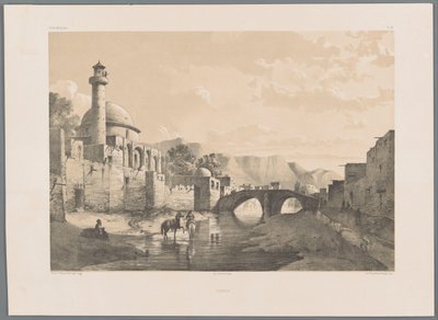 Saheb-ol Amrmosque em Tabriz
Tabriz (título sobre o objecto)
Paisagens persas (título da série)
Perse moderno (título da série) de Eugene Flandin