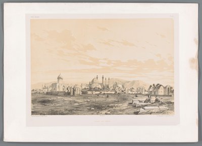 Takht-e-Foulad, cemitério em Isfahan
Champ des morts Ispahan (título sobre o objecto)
Paisagens persas (título da série)
Perse moderne (título da série) de Eugene Flandin