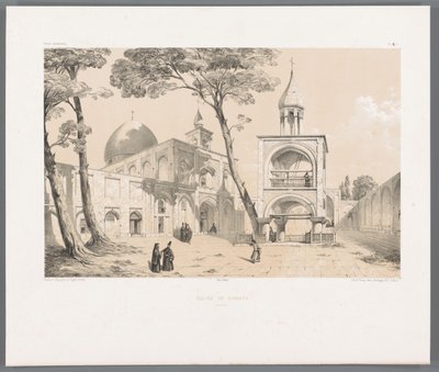Catedral Vank de Isfahan Eglise de Djoulfa Ispahan (título no objeto) Paisagens persas (título da série) Perse moderna (título da série) de Eugene Flandin