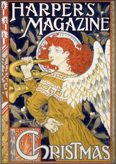 Angel Sounding of the Trumpet - American Christmas Poster for "Harper
