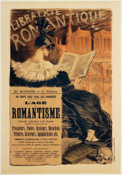 Libraire Romantique, cartaz de Eugene Samuel Grasset de Eugene Grasset