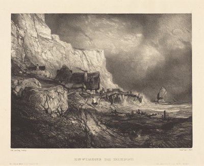 Arredores de Dieppe de Eugene Isabey
