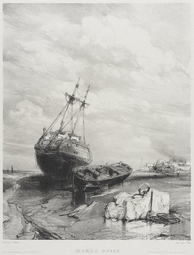 Maré baixa de Eugene Isabey