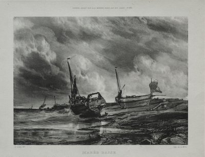 Maré baixa, 1831. de Eugene Isabey
