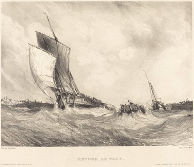 Retour au porto de Eugene Isabey