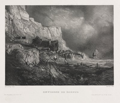 Seis fuzileiros navais: arredores de Dieppe de Eugene Isabey