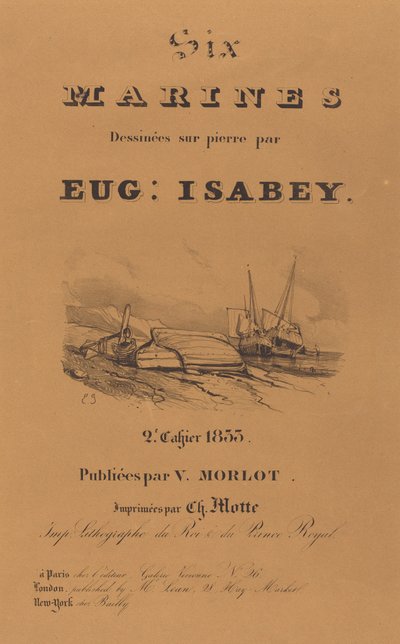 Seis marinhas de Eugene Isabey