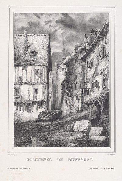 lembrança da Bretanha de Eugene Isabey