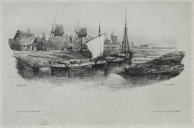 Lembranças: Canal Bank, 1832. de Eugene Isabey