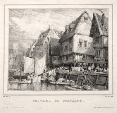 Lembranças: lembrança da Bretanha, 1832. de Eugene Isabey