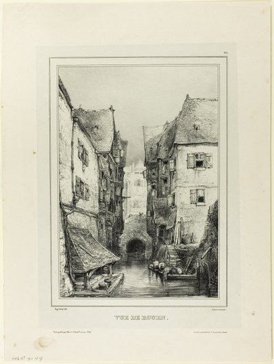 Vista de Rouen de Eugene Isabey