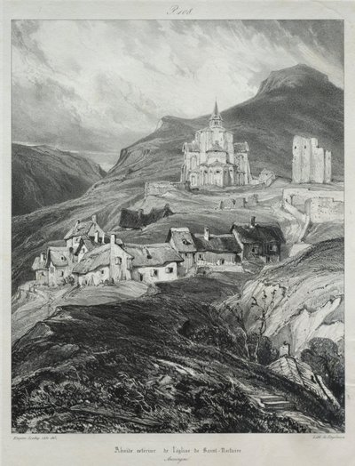 Viagens pitorescas e românticas na antiga França, Auvergne ..., 1831. de Eugene Isabey