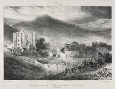 Viagens pitorescas e românticas na antiga França, Auvergne ..., 1831. de Eugene Isabey