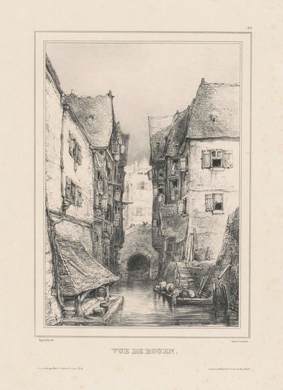 Vista de Ruão de Eugene Isabey
