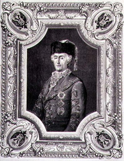 Retrato de Catarina II a Grande (1729-96) em Traje de Viagem, gravado por Stephane Pannemaker (1847-1930) (gravura) de Eugene Joseph (after) Viollat