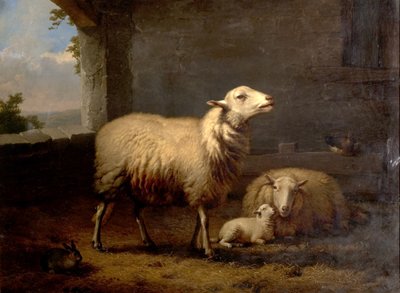Ovelha, 1876 de Eugene Joseph Verboeckhoven