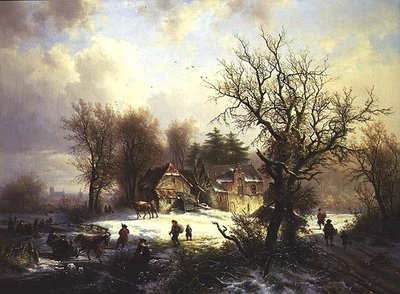 Paisagem de Inverno de Eugene Joseph Verboeckhoven