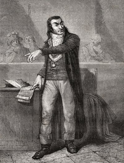Antoine Quentin Fouquier-Tinville (1746-95), gravado por Blanpain de Eugene Joseph Viollat