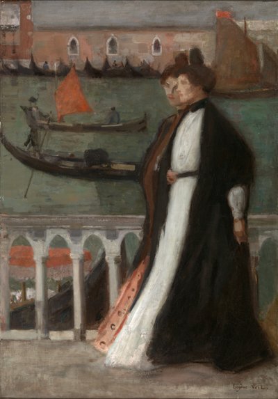 Ao longo da Riva (óleo sobre tela) de Eugene Lawrence Vail
