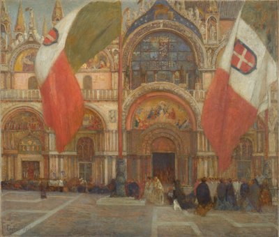 Dia da celebração em Veneza, c.1904 de Eugene Lawrence Vail