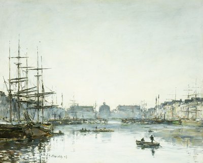 Le Havre, Bassin du Commerce, 1894 de Eugene Louis Boudin