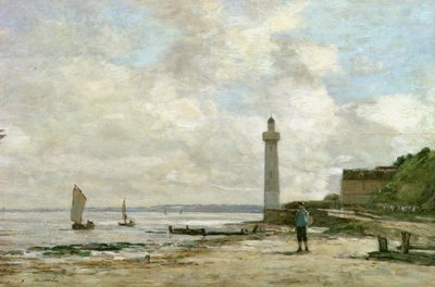 Farol em Honfleur, 1864-66 de Eugene Louis Boudin