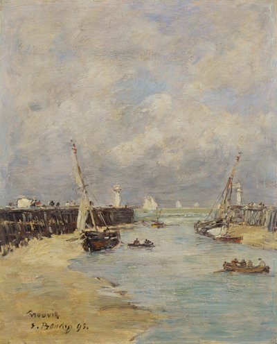 Maré baixa em Trouville, 1895 de Eugene Louis Boudin