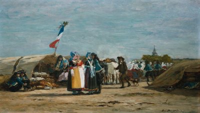 Peregrinação em Finistere, Bretanha de Eugene Louis Boudin