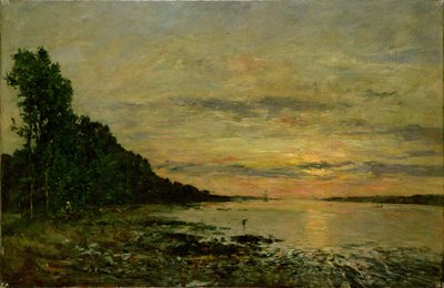 Plougastel-Daoulas, c.1870-73 (óleo sobre tela) de Eugene Louis Boudin