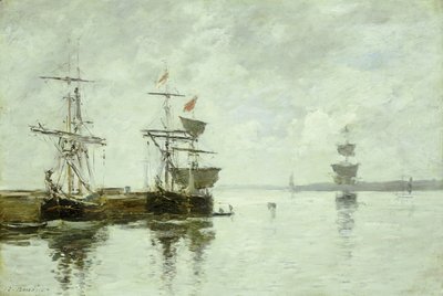 Cena do Porto, c.1880 de Eugene Louis Boudin