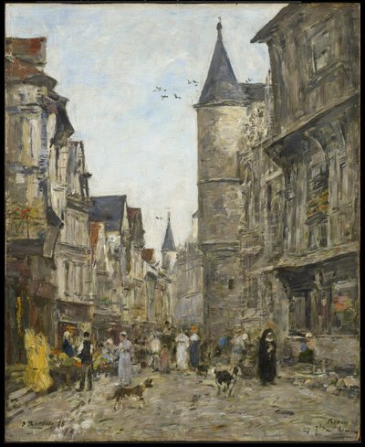 Rue Saint-Romain, Ruão de Eugene Louis Boudin