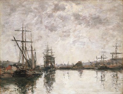 A Bacia de Deauville, 1890 de Eugene Louis Boudin