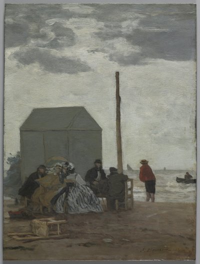 A praia de Deauville de Eugene Louis Boudin