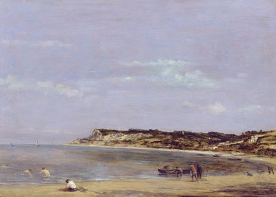 A costa em La Heve, 1856 de Eugene Louis Boudin