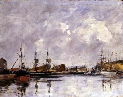 O Porto de Dunquerque de Eugene Louis Boudin